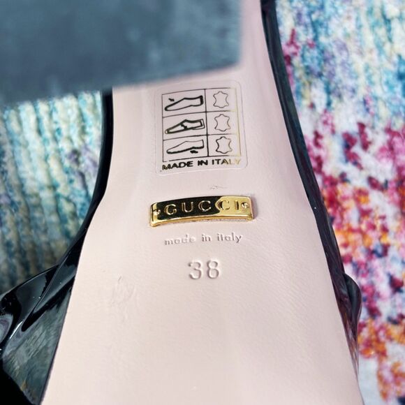 Gucci Patent Leather Claudie Platform Sandals - Picture 5 of 11